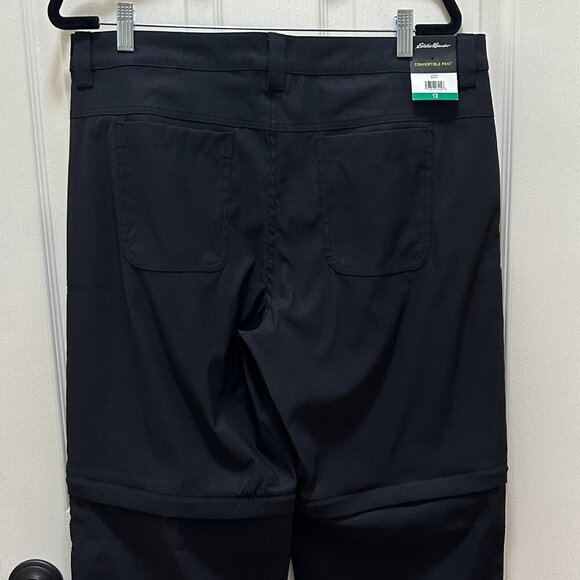 New Eddie Bauer Convertible Pant Women's Size 12 Black Adjustable Length UPF 50+ - Picture 11 of 13
